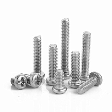 SS304 Stainless Steel M1.2 M1.4 M1.6 M2 M2.5 M3 M4 M5 M6 M8 Phillips Pan Round Head Machine Screw